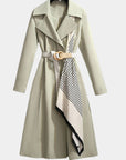 Clarice | Gedeeltelijke Klassieke Midi Trench Coat