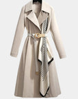 Clarice | Gedeeltelijke Klassieke Midi Trench Coat