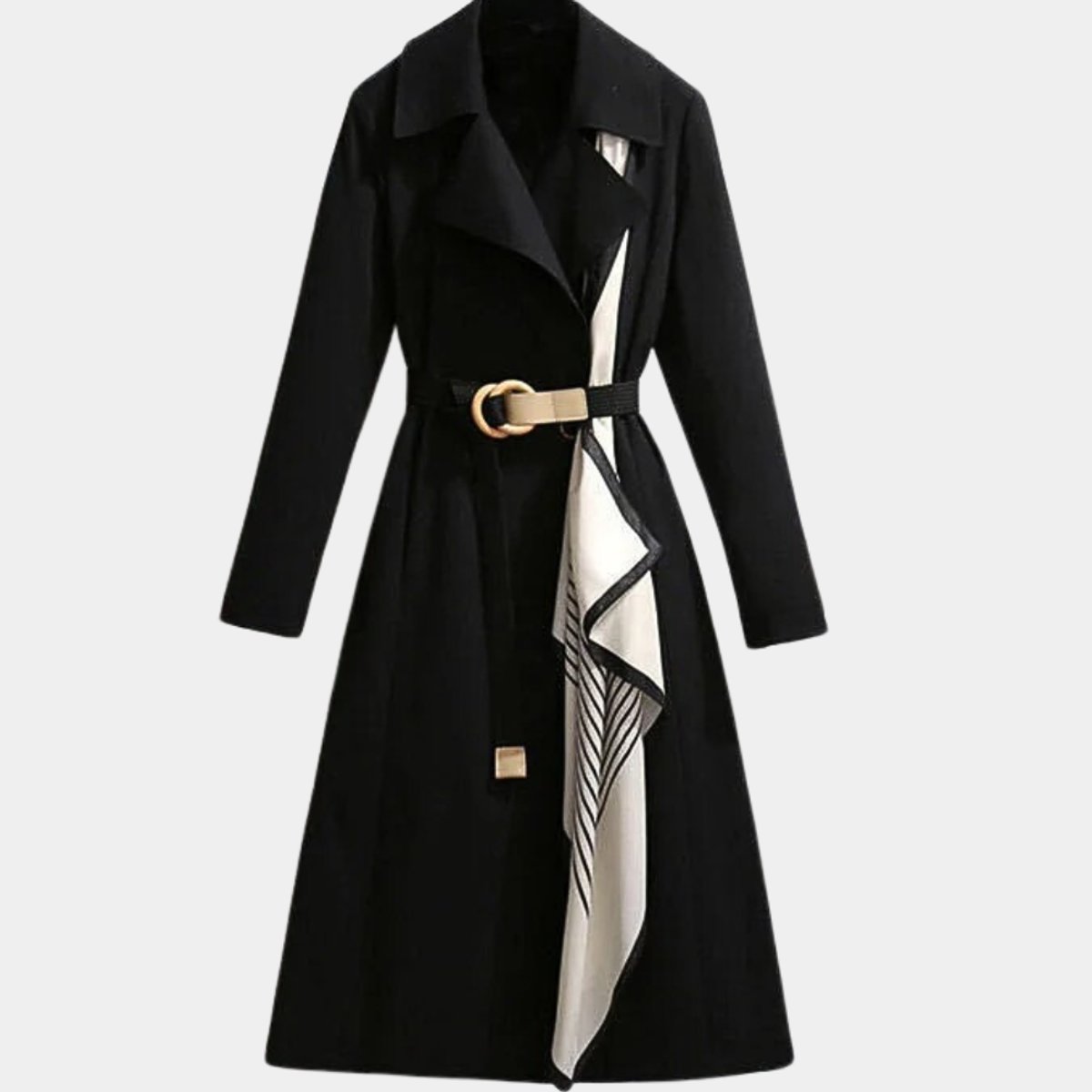 Clarice | Gedeeltelijke Klassieke Midi Trench Coat