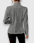 Loretta | Textured Button-Front Cardigan