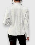 Loretta | Textured Button-Front Cardigan