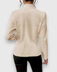 Loretta | Textured Button-Front Cardigan