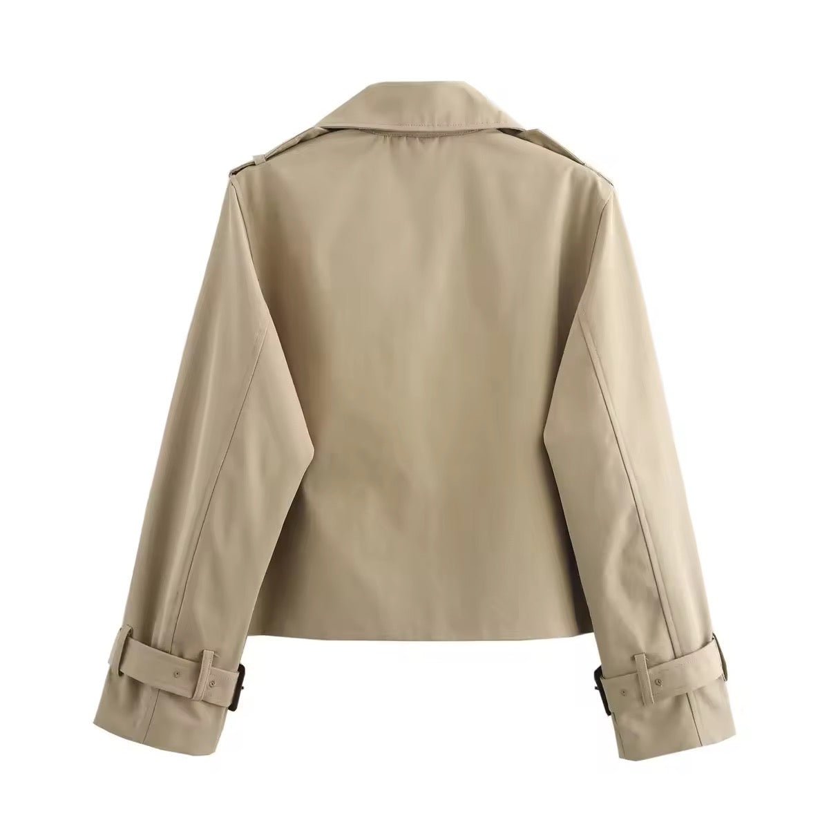 Paulina | Cropped Dubbelzijdige Trenchcoat