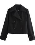 Paulina | Cropped Dubbelzijdige Trenchcoat
