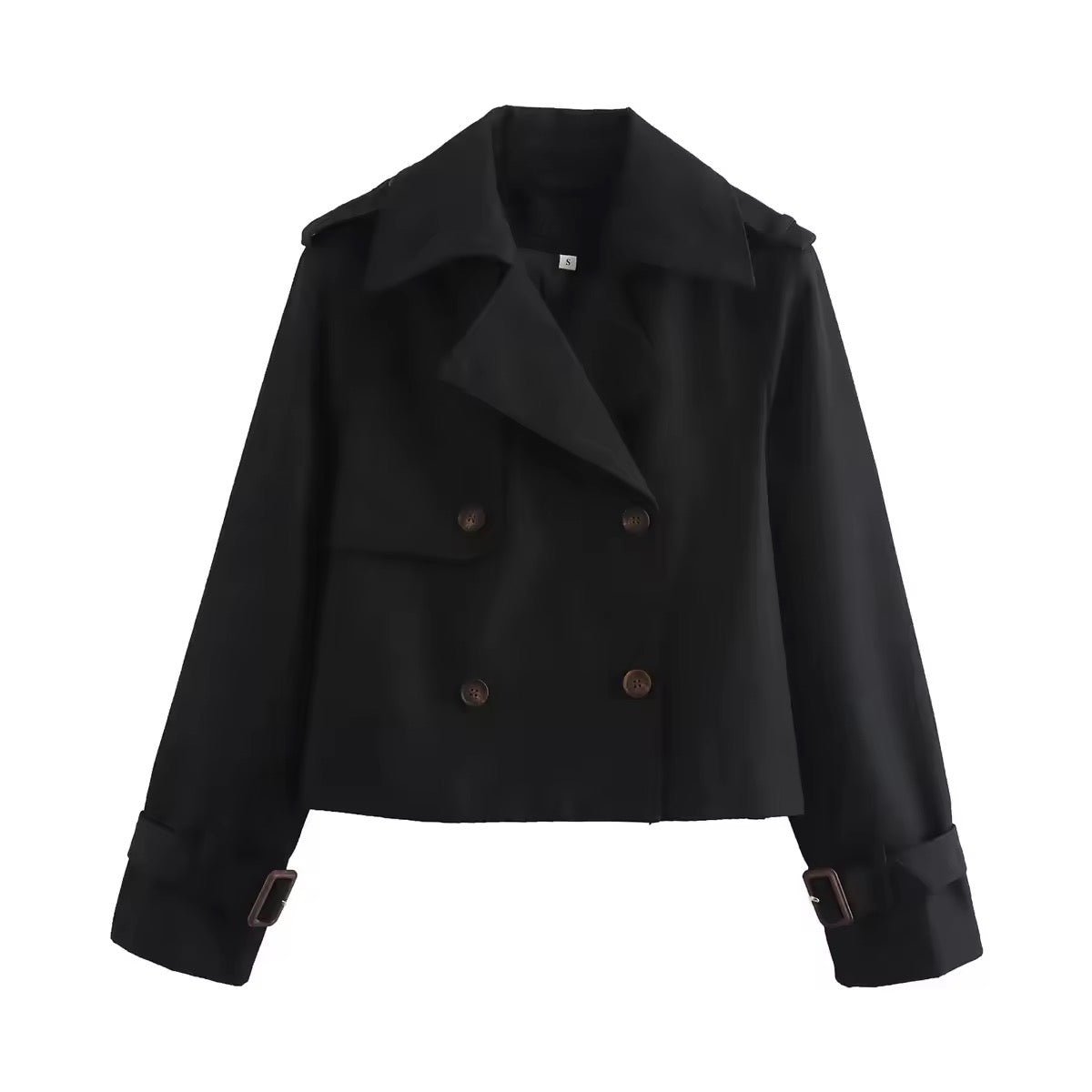 Paulina | Cropped Dubbelzijdige Trenchcoat
