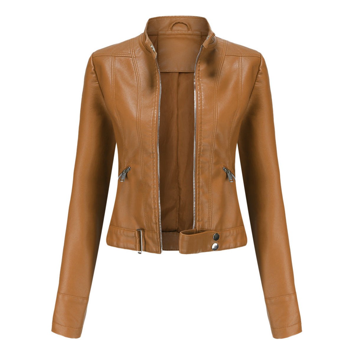 Cecily | Cropped Moto Biker Jacket