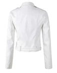 Juliet | Cropped Belted Biker Jacket