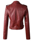 Juliet | Cropped Belted Biker Jacket