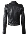 Rachel | Cropped Geknoopte Moto Jacket
