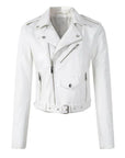Juliet | Cropped Belted Biker Jacket