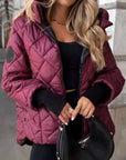 Marina | Gevoerde Hooded Zip-Up Jas