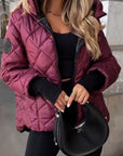 Marina | Gequilte Hooded Zip-Up Jas
