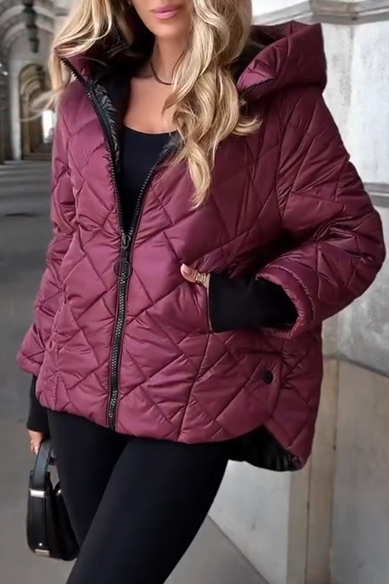 Marina | Gevoerde Hooded Zip-Up Jas