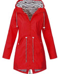 Margaret | Hooded Drawstring Rain Coat