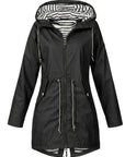Margaret | Hooded Drawstring Rain Coat
