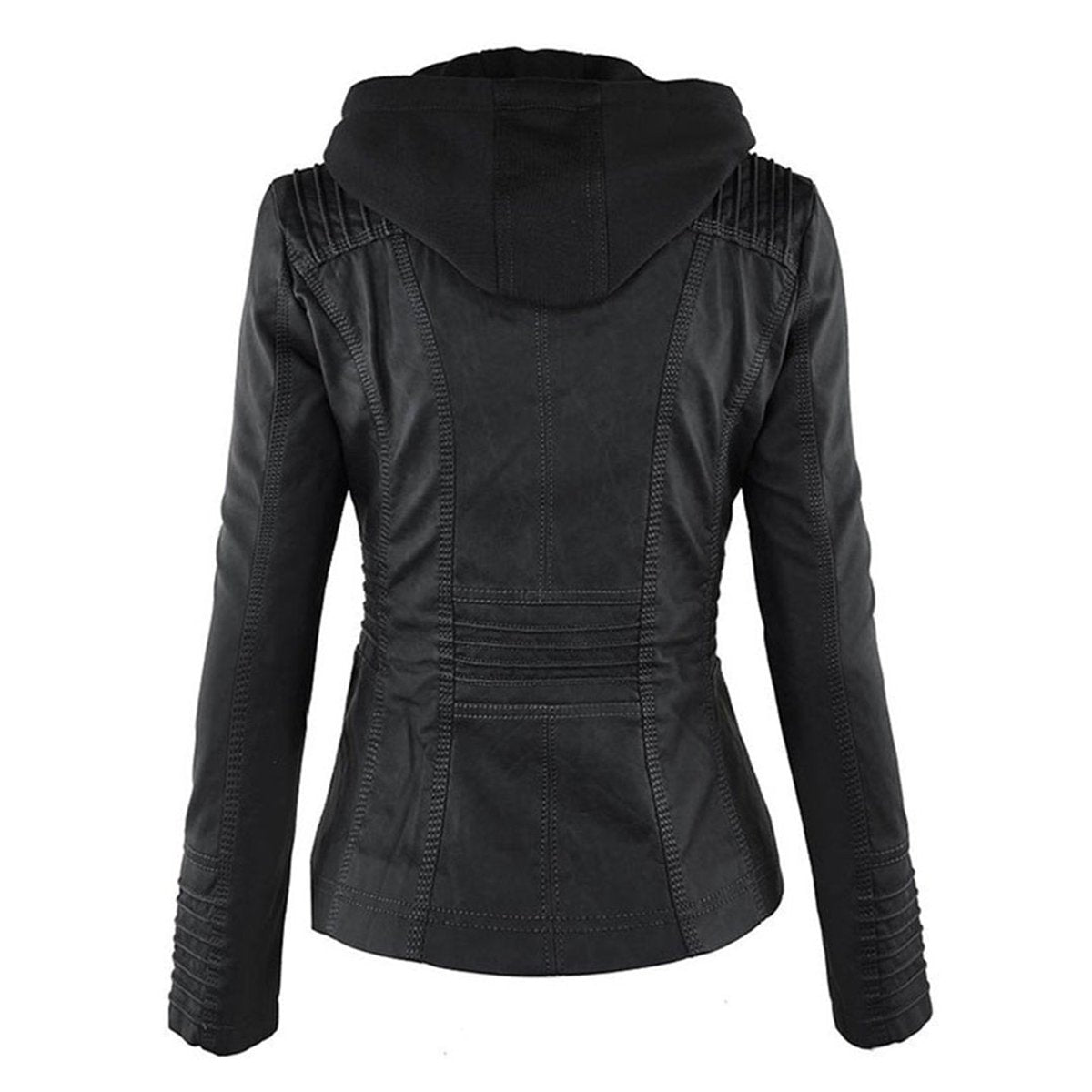 Lucinda | Motojack met Capuchon en Verwijderbare Capuchon