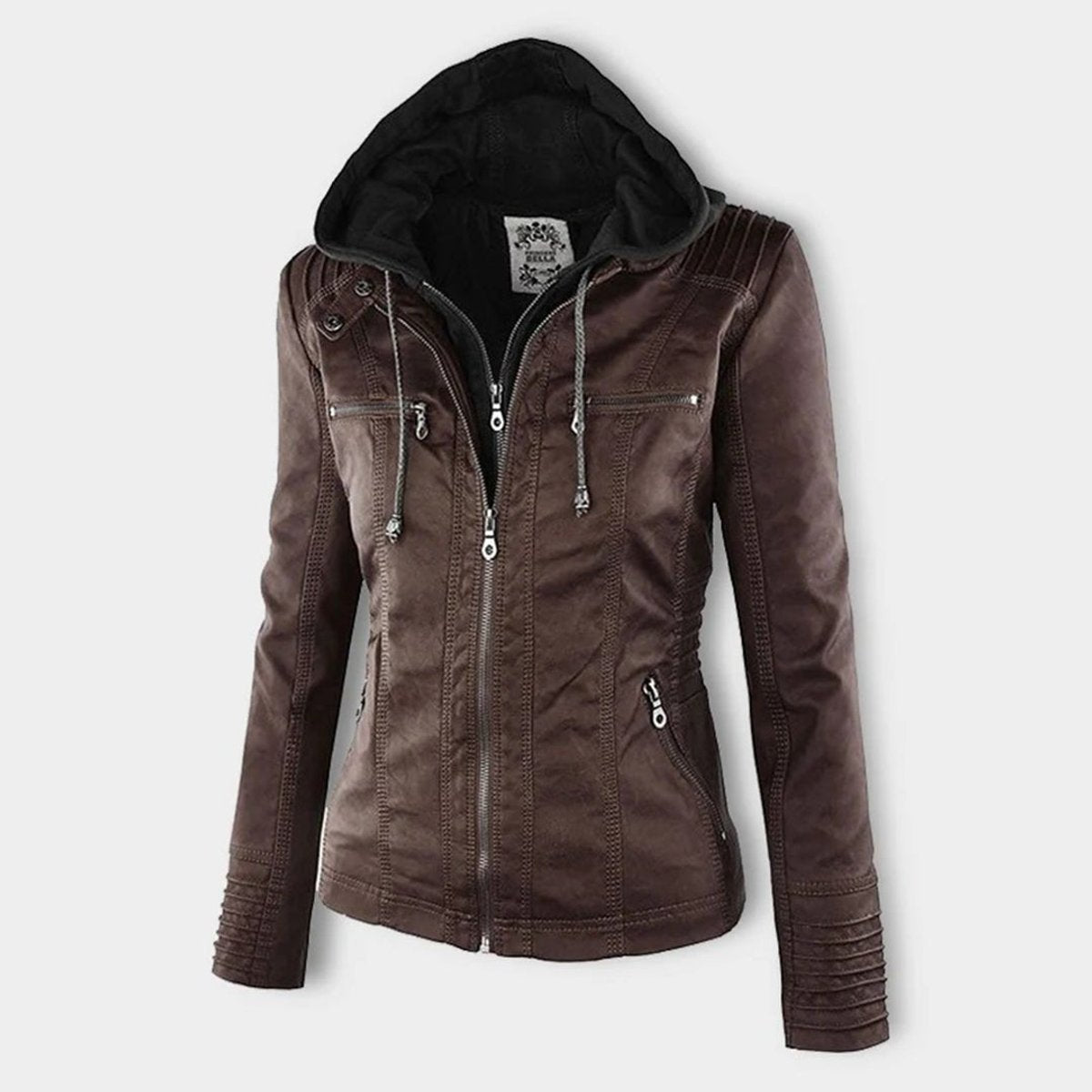 Lucinda | Motojack met Capuchon en Verwijderbare Capuchon