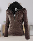 Lucinda | Motojack met Capuchon en Verwijderbare Capuchon