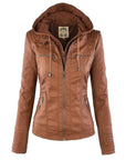 Lucinda | Motojack met Capuchon en Verwijderbare Capuchon
