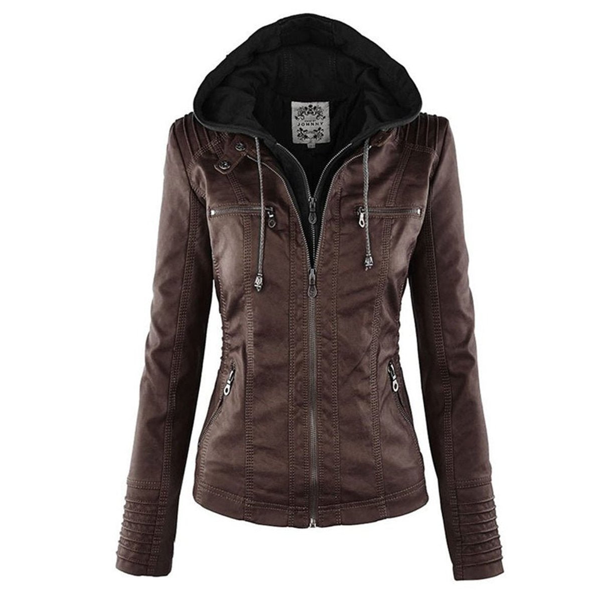 Lucinda | Motojack met Capuchon en Verwijderbare Capuchon