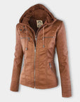 Lucinda | Motojack met Capuchon en Verwijderbare Capuchon