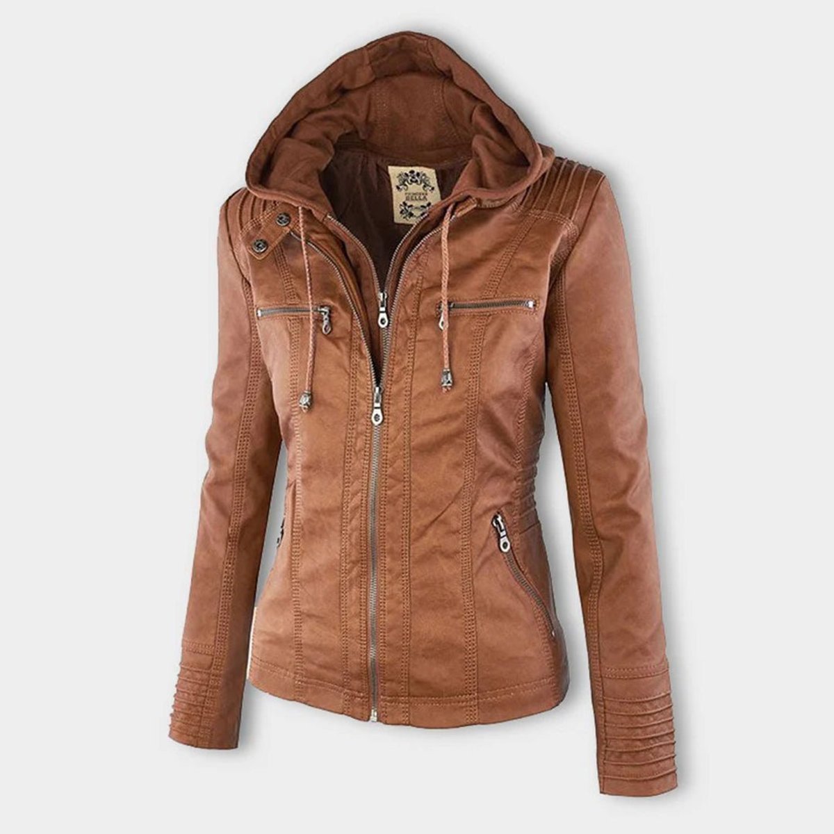 Lucinda | Motojack met Capuchon en Verwijderbare Capuchon