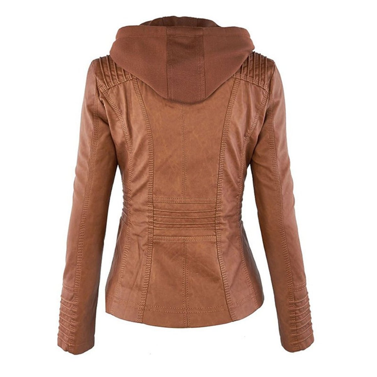 Lucinda | Motojack met Capuchon en Verwijderbare Capuchon