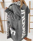 Rosabel | Gebreide Cardigan met Kap en Open Voorkant