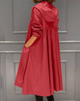 Cornelia | Gewatteerde Lange Trenchcoat met Capuchon