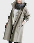 Ruth | Gewatteerde Relaxed-Fit Lange Trenchcoat