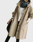 Ruth | Gewatteerde Relaxed-Fit Lange Trenchcoat