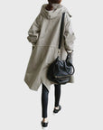 Ruth | Gewatteerde Relaxed-Fit Lange Trenchcoat