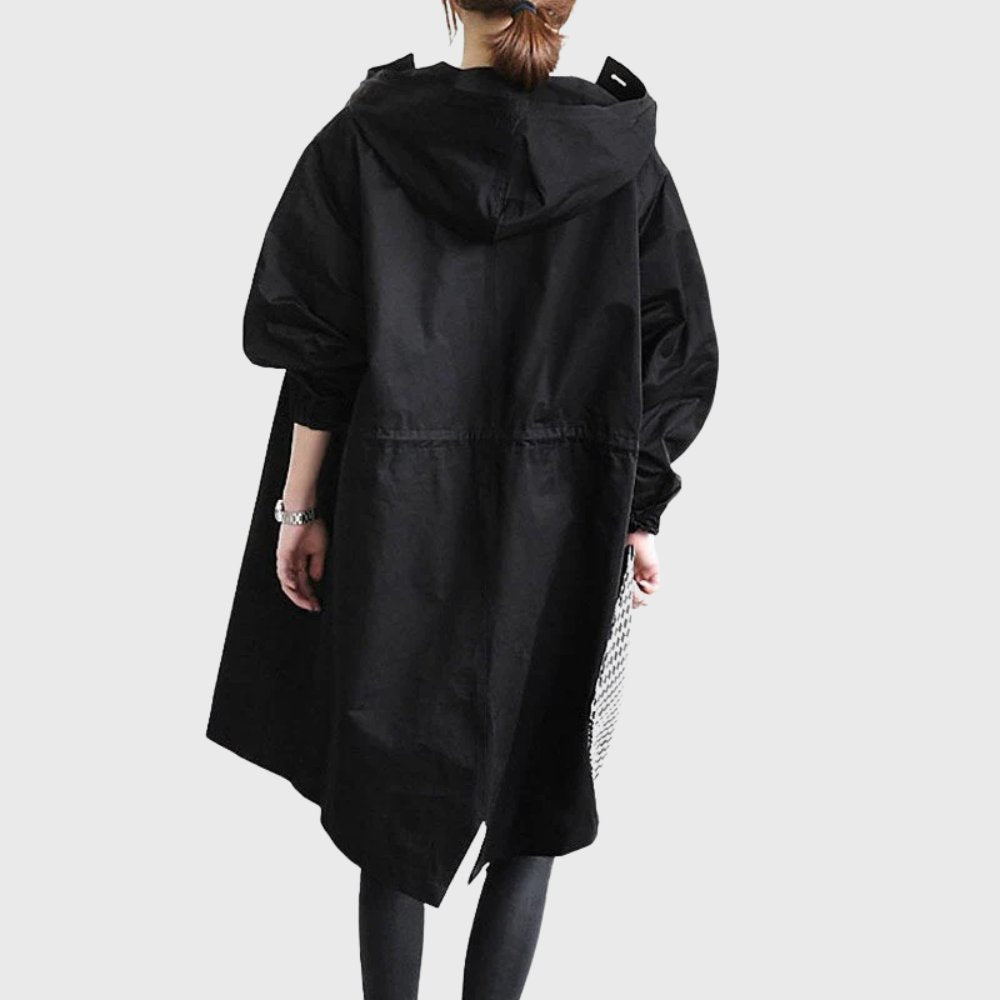 Ruth | Gewatteerde Relaxed-Fit Lange Trenchcoat