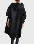 Ruth | Gewatteerde Relaxed-Fit Lange Trenchcoat