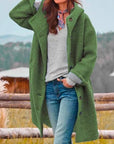 Eleanor | Longline Hooded Button-Front Coat