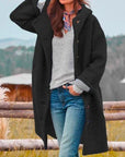 Eleanor | Lange Hooded Knopenfront Jas