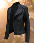 Ruby | Moto-Stijl Zip-Up Bikerjack
