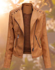 Ruby | Moto-Stijl Zip-Up Bikerjack