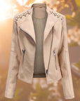Ruby | Moto-Stijl Zip-Up Bikerjack