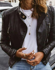 Lilian | Moto-Stijl Zip-Up Jacket