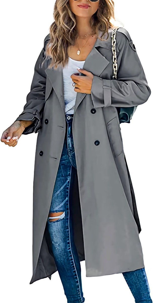 Camilla | Lange Trenchcoat met Ceintuur