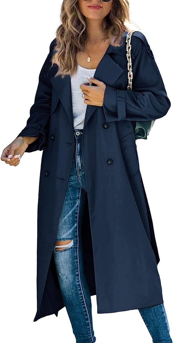 Camilla | Lange Trenchcoat met Ceintuur