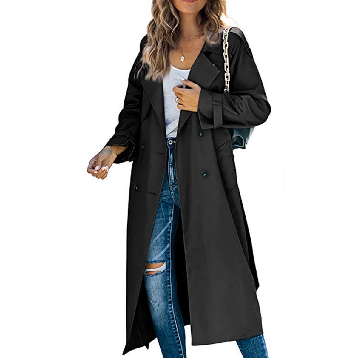 Camilla | Lange Trenchcoat met Ceintuur