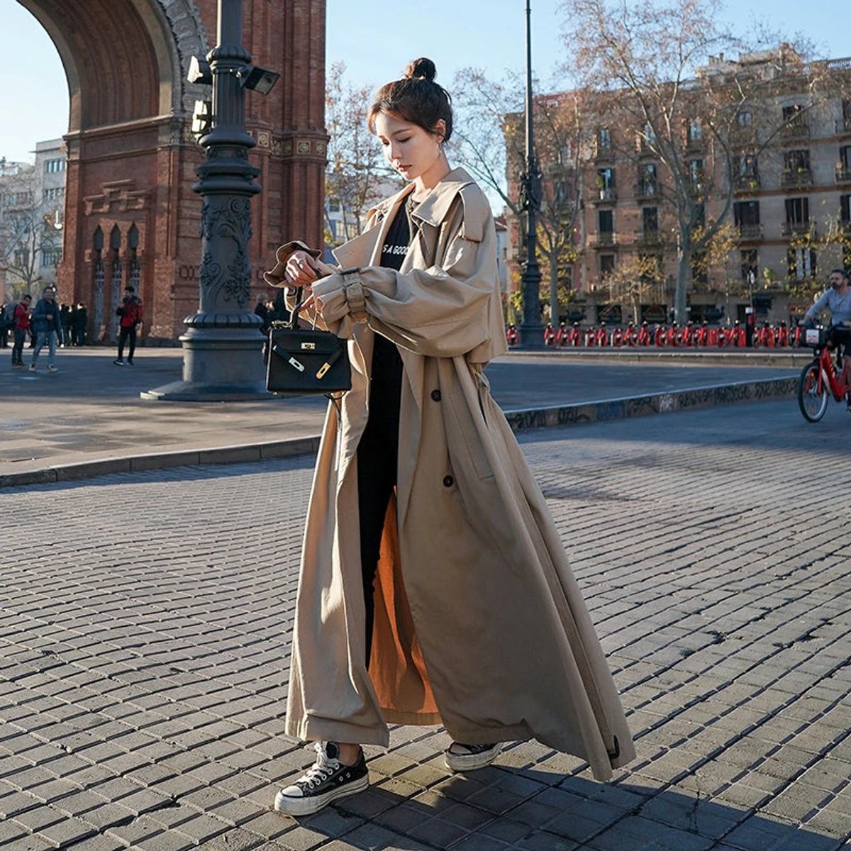 Edith | Oversized Dubbelzijdige Lange Trenchcoat