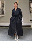 Edith | Oversized Dubbelzijdige Lange Trenchcoat