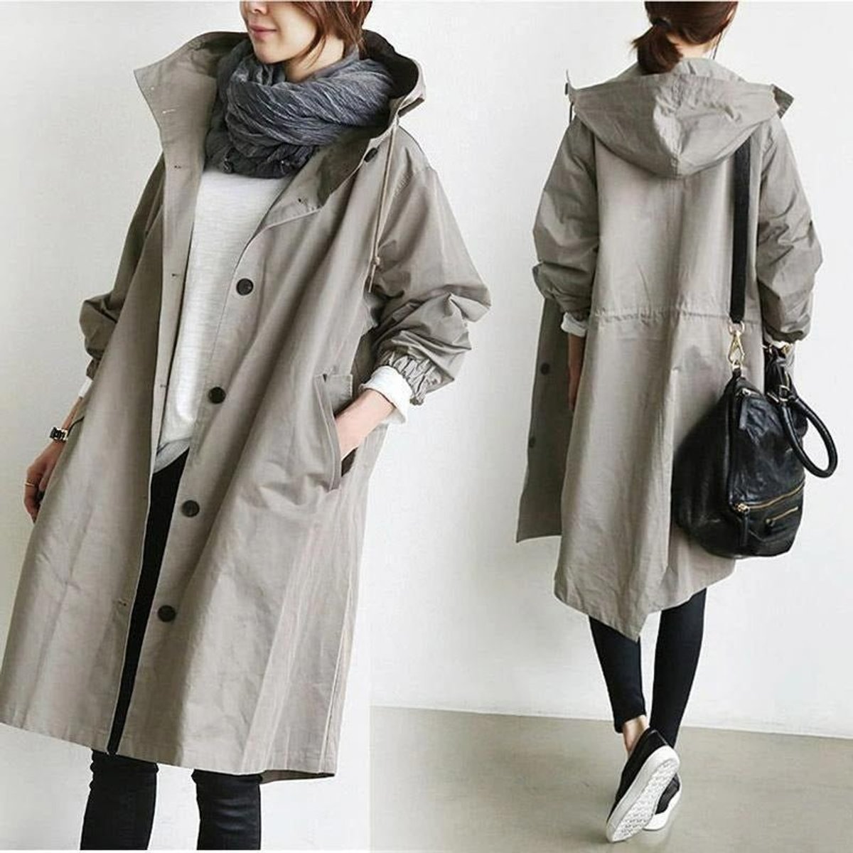 Maisie | Oversized Gewatteerde Kapmantel