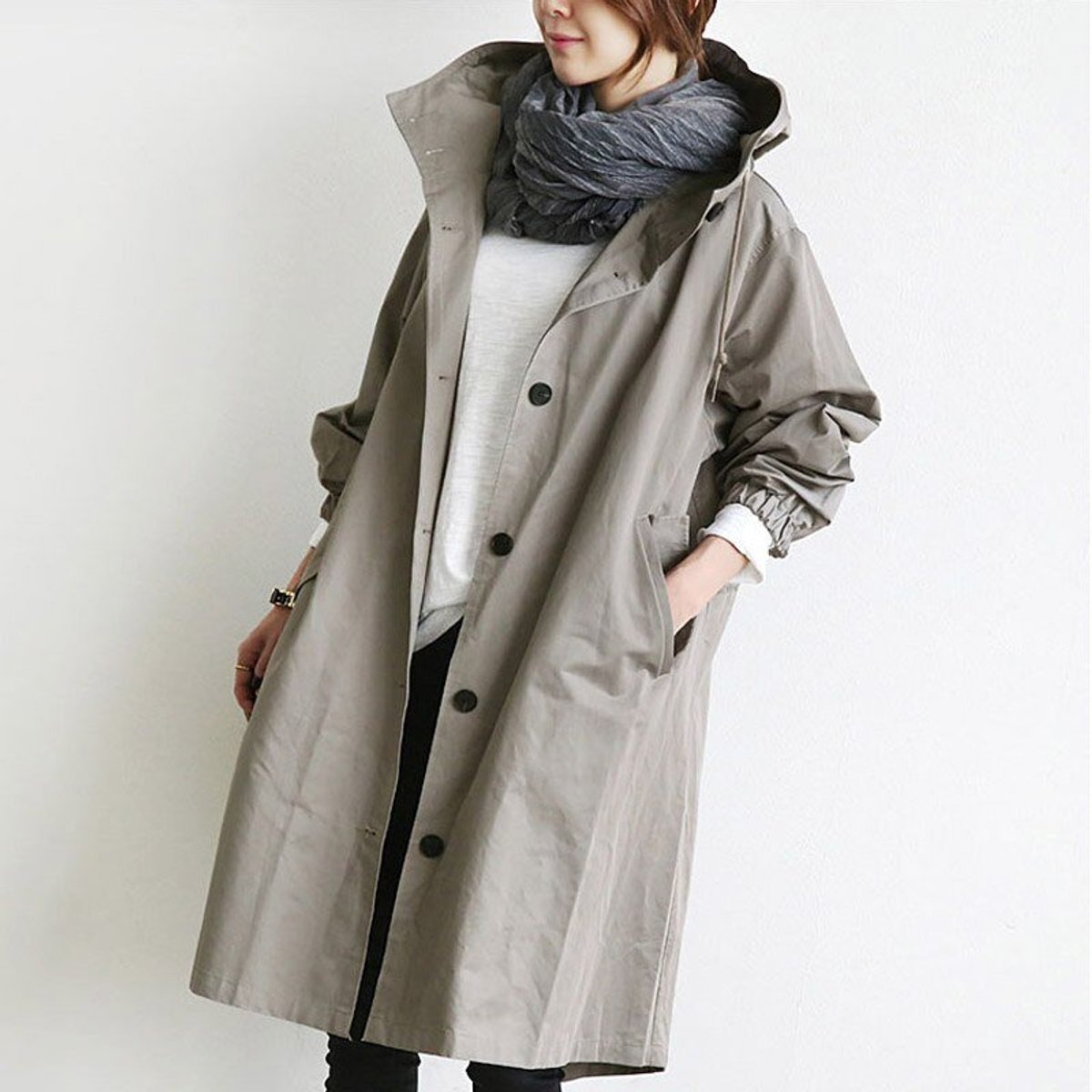 Maisie | Oversized Gewatteerde Kapmantel
