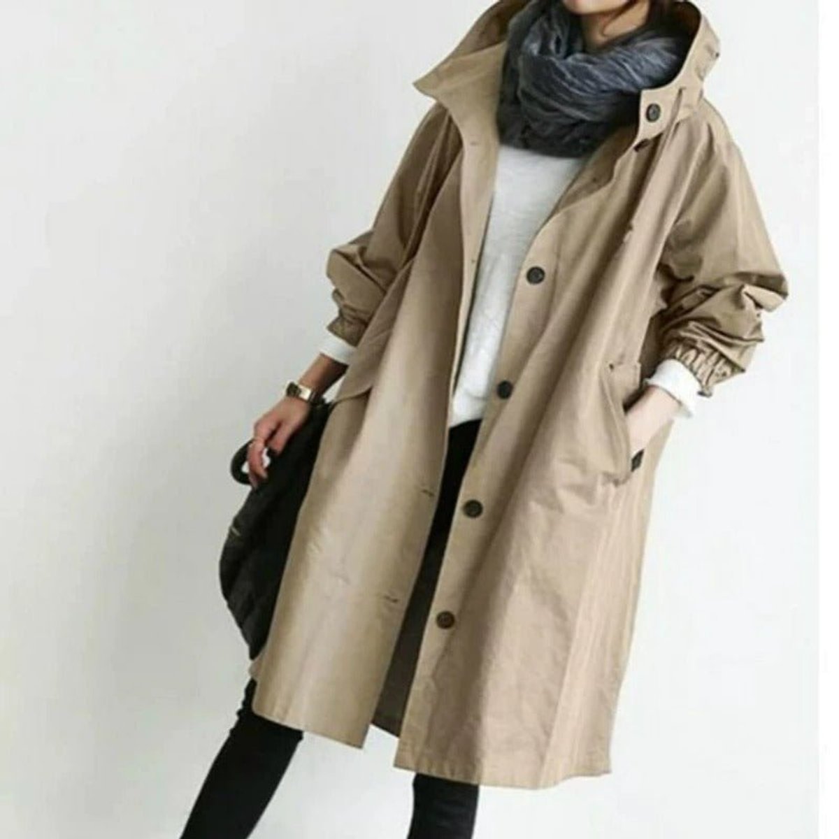 Maisie | Oversized Gewatteerde Kapmantel