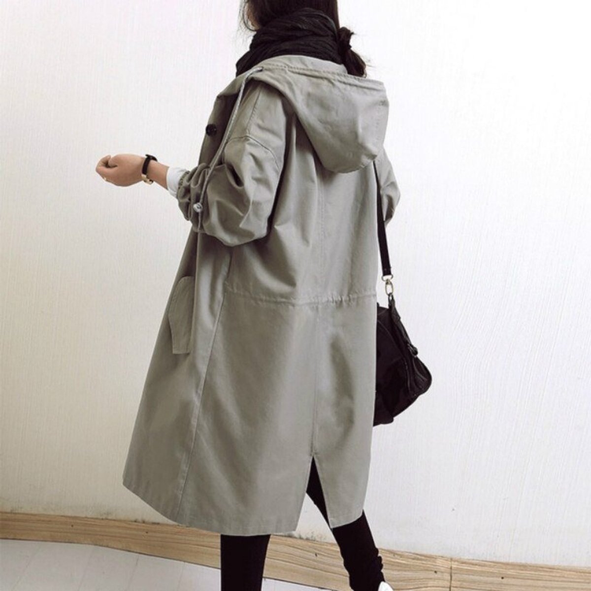 Maisie | Oversized Gewatteerde Kapmantel