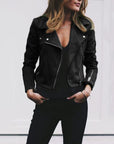 Giselle | Zip-Up Moto Jacket